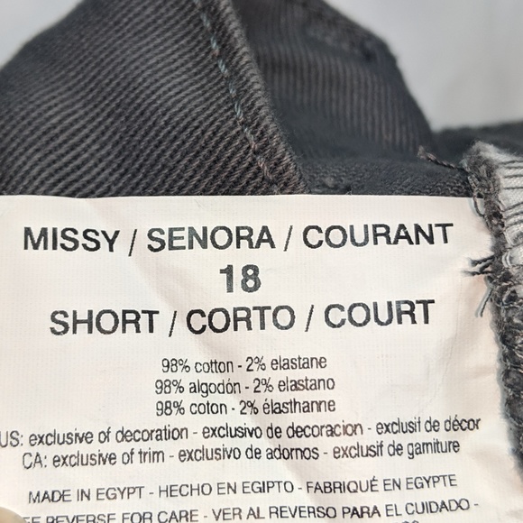 Gloria Vanderbilt jeans 18 short gray tapered leg - Picture 6 of 8